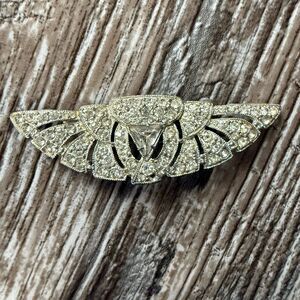 Vintage Art Deco Style Silver Tone Pin/Brooch